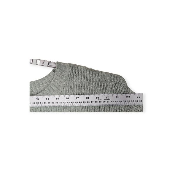 OFFLINE by Aerie Twist Front Sweater - Women's Medium - Rib Knit Green - Picture 3 of 10